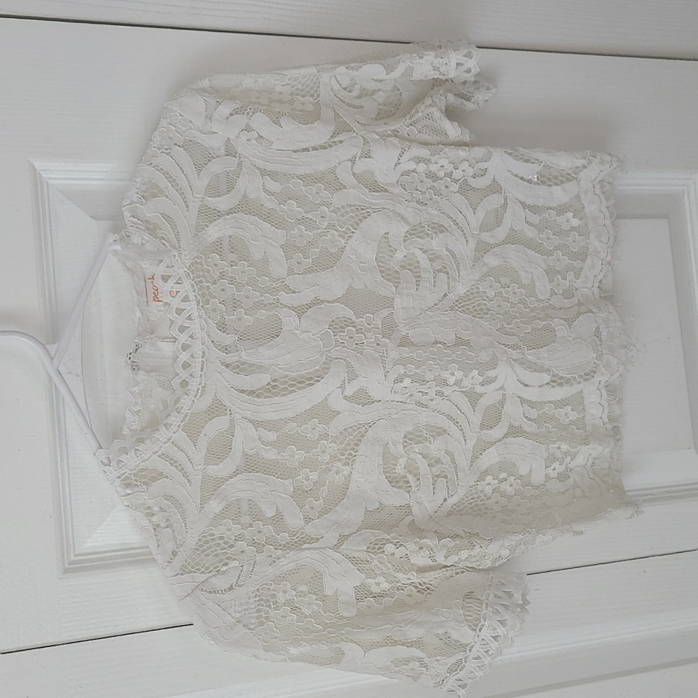 White lace top